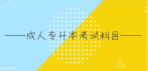 成人专升本考试科目