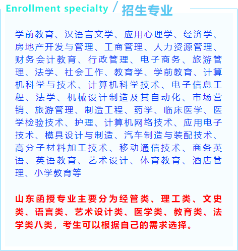 成人高考招生专业